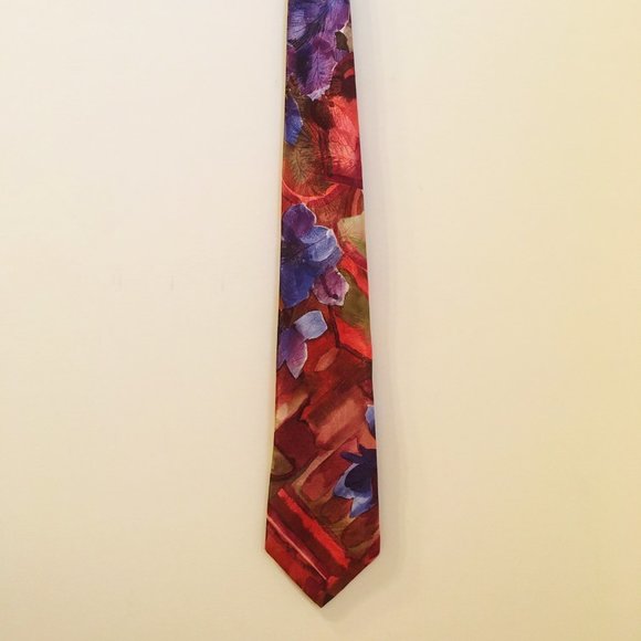 Don Loper Floral Necktie Beverly Hills Abstract - Picture 2 of 6